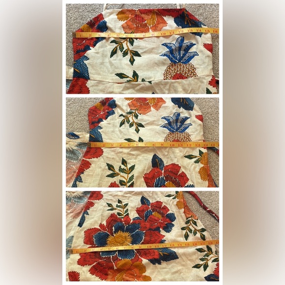 FARM Rio Pineapple Flowers Midi Dress, sz S - Picture 15 of 16